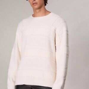 Mens Ivory Cotton Wool Crew Sweater Rag & Bone XL New With Tags
